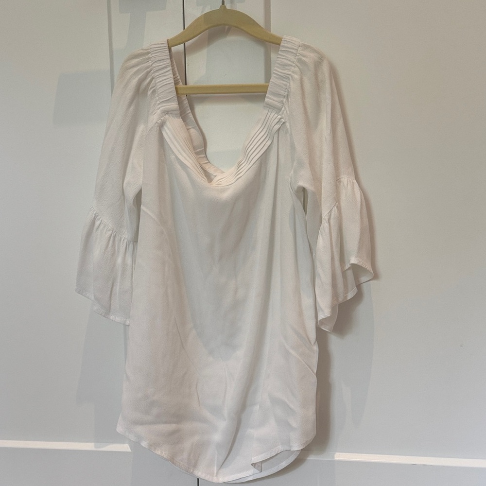 Off the Shoulder White Women's Top